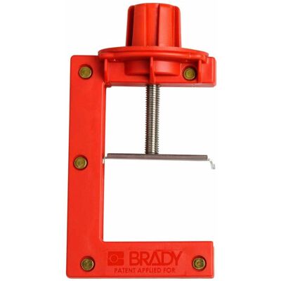 Brady, Zubehör Maschine, Grosse Schmetterlings-Ventilabsperrung/Drosselklappen-Absperrung, Rot Brady, Zubehör Maschine, Grosse Schmetterlings-Ventilabsperrung/Drosselklappen-Absperrung, Rot