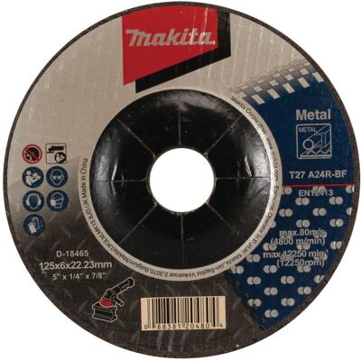 Makita, Schleifmittel, TARCZA DO SZLIFOWANIA 125mm x 6mm x 22,23mm /20szt. Makita, Schleifmittel, TARCZA DO SZLIFOWANIA 125mm x 6mm x 22,23mm /20szt.