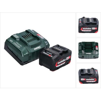 Metabo, Werkzeugakku + Ladegerät, Basis Set 1x Li-Power Akkupack 18 V 4,0 Ah CAS Li-Ion Akku ( 625027000 ) + ASC 145 Schnell La (18 V) Metabo, Werkzeugakku + Ladegerät, Basis Set 1x Li-Power Akkupack 18 V 4,0 Ah CAS Li-Ion Akku ( 625027000 ) + ASC 145 Schnell La (18 V)