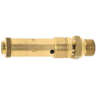 Elmag, Zubehör Druckluftwerkzeug, - Sicherheitsventil 10 bar, AG 3/8" Messing Elmag, Zubehör Druckluftwerkzeug, - Sicherheitsventil 10 bar, AG 3/8" Messing