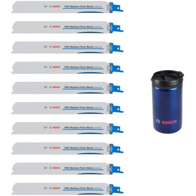 Bosch Professional Zubehör, Sägeblatt, Blau Zubehör 0615997675 Stichsägeblatt-Satz 10-teilig mit Isotherm-Becher Bosch Professional Zubehör, Sägeblatt, Blau Zubehör 0615997675 Stichsägeblatt-Satz 10-teilig mit Isotherm-Becher