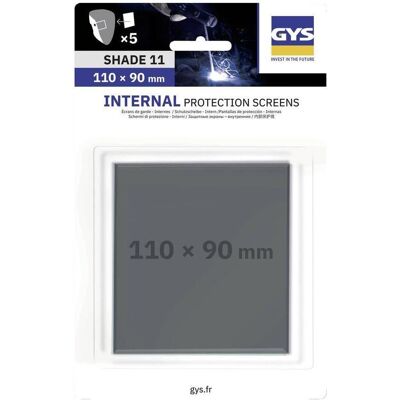 GYS, Schweissgerät Zubehör, Schweissgläser innen, 5 Stk., 110 x 90 mm, DIN 11 GYS, Schweissgerät Zubehör, Schweissgläser innen, 5 Stk., 110 x 90 mm, DIN 11