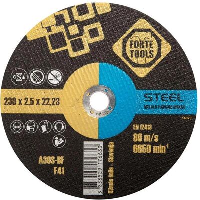 Forte tools, Sägeblatt, CUTTING DISC 230X2,5X22,23 MMFORTE TOOL Forte tools, Sägeblatt, CUTTING DISC 230X2,5X22,23 MMFORTE TOOL