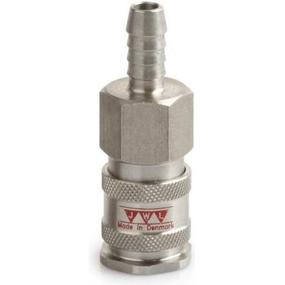 Elmag, Zubehör Druckluftwerkzeug, - Kupplung Edelstahl 316 JWL Serie 540 DN 7,8, mit Schlauchtülle 8 mm Elmag, Zubehör Druckluftwerkzeug, - Kupplung Edelstahl 316 JWL Serie 540 DN 7,8, mit Schlauchtülle 8 mm