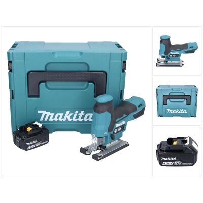 Makita, Stichsäge, DJV 185 M1J Akku Pendelhubstichsäge 18 V Brushless + 1x Akku 4,0 Ah + Makpac - ohne Ladeger Makita, Stichsäge, DJV 185 M1J Akku Pendelhubstichsäge 18 V Brushless + 1x Akku 4,0 Ah + Makpac - ohne Ladeger
