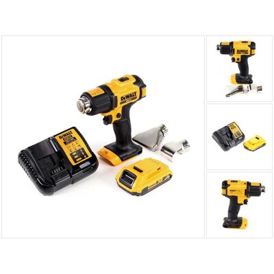 DeWalt, Heissluftföhn, DCE 530 D1 Akku Heissluftpistole 18V 530°C + 1x Akku 2,0Ah + 1x Lader + Flächen- und DeWalt, Heissluftföhn, DCE 530 D1 Akku Heissluftpistole 18V 530°C + 1x Akku 2,0Ah + 1x Lader + Flächen- und