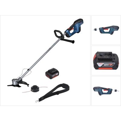 Bosch Professional, Rasentrimmer, GFR 18V-23 Professional Akku Freischneider 18 V 230 mm Brushless + 1x Akku 5,0 Ah - ohne Lade (Trimmfaden) Bosch Professional, Rasentrimmer, GFR 18V-23 Professional Akku Freischneider 18 V 230 mm Brushless + 1x Akku 5,0 Ah - ohne Lade (Trimmfaden)
