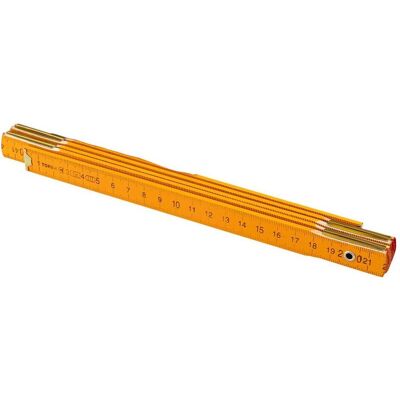 Topex, Längenmesswerkzeug, Klappbares Holzmassband 1 m, gelb (1 m) Topex, Längenmesswerkzeug, Klappbares Holzmassband 1 m, gelb (1 m)