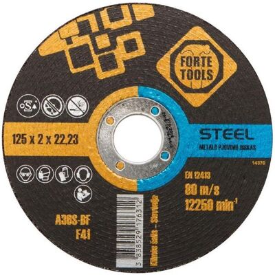 Forte tools, Sägeblatt, CUTTING BLADE 125X2,0X22,23 MM Forte tools, Sägeblatt, CUTTING BLADE 125X2,0X22,23 MM