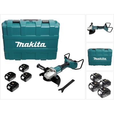 Makita, Winkelschleifer, DGA 900 T4KX2 Akku Winkelschleifer 36V ( 2x18V ) 230mm Brushless + 4x Akku 5,0Ah + Ezynut + (230 mm) Makita, Winkelschleifer, DGA 900 T4KX2 Akku Winkelschleifer 36V ( 2x18V ) 230mm Brushless + 4x Akku 5,0Ah + Ezynut + (230 mm)