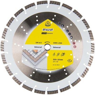 Klingspor Dt 612 Ut - Turbo Segmente - Diamanttrennscheibe Klingspor Dt 612 Ut - Turbo Segmente - Diamanttrennscheibe