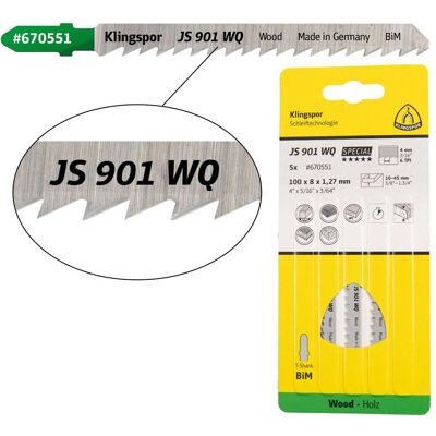 Klingspor - JS 901 WQ Special - 8 x 100 x 1,27 mm - Sägeblatt Klingspor - JS 901 WQ Special - 8 x 100 x 1,27 mm - Sägeblatt