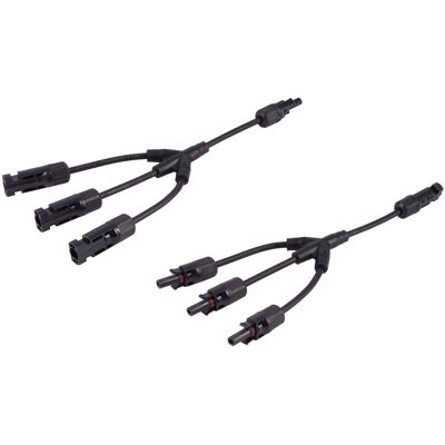 Shiverpeaks, Zubehör Stromerzeuger, S/CONN maximum connectivity PV4 T-Adapterkabel Set, 3/1, 6mm², schwarz/schwarz, 30cm (Solarstecker) Shiverpeaks, Zubehör Stromerzeuger, S/CONN maximum connectivity PV4 T-Adapterkabel Set, 3/1, 6mm², schwarz/schwarz, 30cm (Solarstecker)