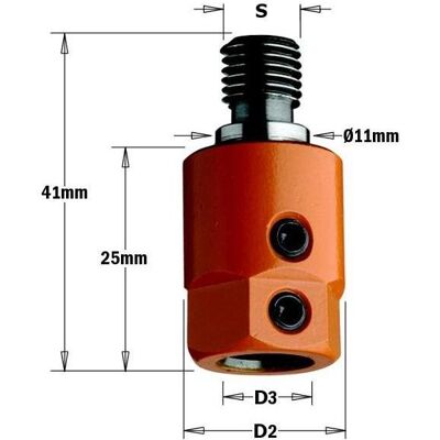 CMT - 305.000.02 - S=M10/11 - F=10 - Spindle CMT - 305.000.02 - S=M10/11 - F=10 - Spindle