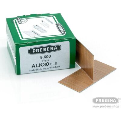 Prebena, Tackerklammern + Tackernägel, ALK30CLS Pins (Stifte mit Kopf) verbronzt Prebena, Tackerklammern + Tackernägel, ALK30CLS Pins (Stifte mit Kopf) verbronzt