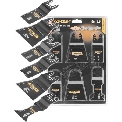 Procraft, Sägeblatt, MB6 Universal Sägeblatt Set 6 tlg. für oszillierende Multifunktionswerkzeuge Procraft, Sägeblatt, MB6 Universal Sägeblatt Set 6 tlg. für oszillierende Multifunktionswerkzeuge