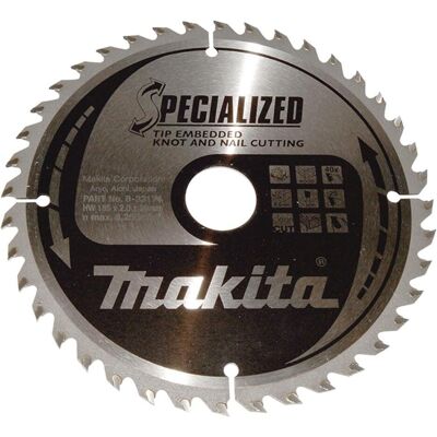 Makita, Sägeblatt, SPECIALIZED Kreissägeblatt 185 x 30 x 2 mm 40 Zähne ( B-33174 ) Makita, Sägeblatt, SPECIALIZED Kreissägeblatt 185 x 30 x 2 mm 40 Zähne ( B-33174 )