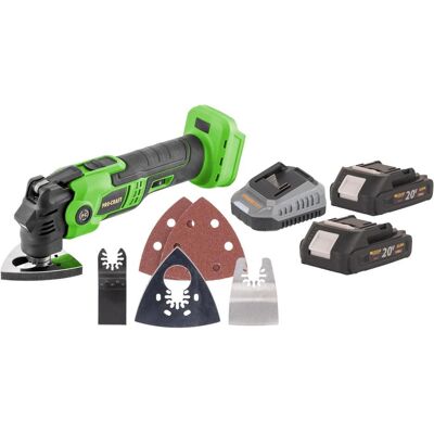 Procraft, Multifunktionswerkzeug, PMT22bb Akku Multifunktionswerkzeug 20 V Brushless + 2x Akku 2,0 Ah + Ladegerät (Multifunktionswerkzeug) Procraft, Multifunktionswerkzeug, PMT22bb Akku Multifunktionswerkzeug 20 V Brushless + 2x Akku 2,0 Ah + Ladegerät (Multifunktionswerkzeug)