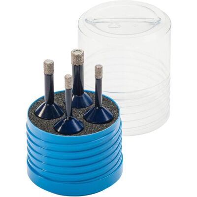 Bohrkraft, Bohrereinsatz, Diamant Fliesenbohrer-Set für Winkelschleifer 2 x 6 / 1 x 8 / 1 x 10 mm (10 mm, 6) Bohrkraft, Bohrereinsatz, Diamant Fliesenbohrer-Set für Winkelschleifer 2 x 6 / 1 x 8 / 1 x 10 mm (10 mm, 6)