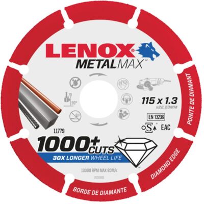 Lenox, Sägeblatt, Diamanttrennscheibe 115mm X 1,3mm Lenox, Sägeblatt, Diamanttrennscheibe 115mm X 1,3mm