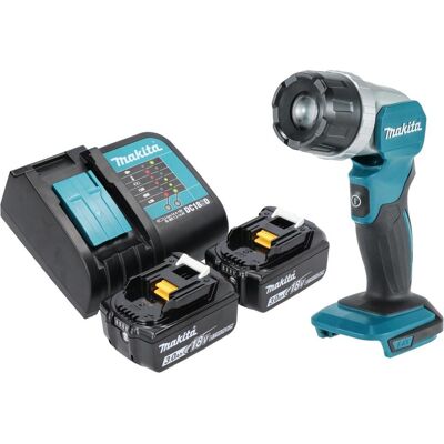Makita, Arbeitsleuchte, DML 808 SF Akku Handstrahler 14,4 / 18 V 190 lm LED + 2x Akku 3,0 Ah + Ladegerät (190 lm) Makita, Arbeitsleuchte, DML 808 SF Akku Handstrahler 14,4 / 18 V 190 lm LED + 2x Akku 3,0 Ah + Ladegerät (190 lm)