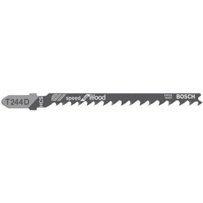 Bosch Professional Zubehör, Sägeblatt, Stichsägeblatt T 244 D Speed for Wood, 100er-Pack Bosch Professional Zubehör, Sägeblatt, Stichsägeblatt T 244 D Speed for Wood, 100er-Pack