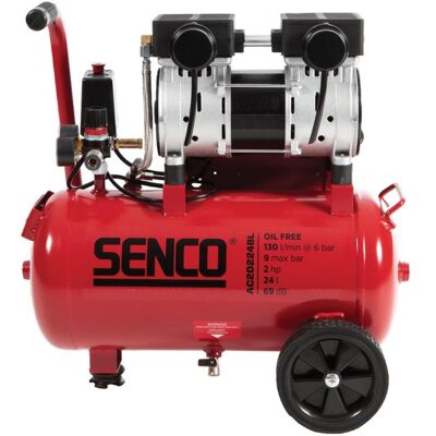 Senco, Kompressor, AFN0038EU AC20224BL-EU Ölfreier Silent-Kompressor 24 Liter (24 l, 8 Bar) Senco, Kompressor, AFN0038EU AC20224BL-EU Ölfreier Silent-Kompressor 24 Liter (24 l, 8 Bar)