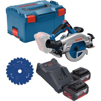 Professional, Handkreissäge, Bosch GKS 18V-57-2 GX Professional Akku Kreissäge 18 V 165 mm Brushless + 2x Akku 4,0 Ah + Professional, Handkreissäge, Bosch GKS 18V-57-2 GX Professional Akku Kreissäge 18 V 165 mm Brushless + 2x Akku 4,0 Ah +