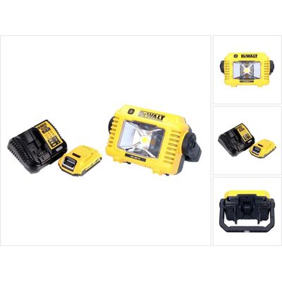 DeWalt, Arbeitsleuchte, DCL 077 D1 Akku LED Arbeitsstrahler 12 V 18 V 2000 lm IP54 + 1x Akku 2,0 Ah + Ladegerät (2000 lm) DeWalt, Arbeitsleuchte, DCL 077 D1 Akku LED Arbeitsstrahler 12 V 18 V 2000 lm IP54 + 1x Akku 2,0 Ah + Ladegerät (2000 lm)