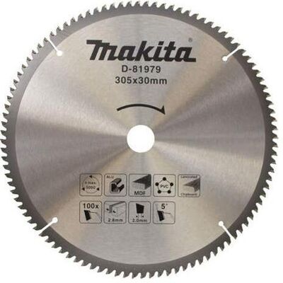 Makita, Sägeblatt, Accessoires Afkortzaagblad Multi Standaard 305x30x2,8 100T 5g - D-81979 Makita, Sägeblatt, Accessoires Afkortzaagblad Multi Standaard 305x30x2,8 100T 5g - D-81979