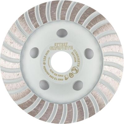 Graphite, Schleifmittel, Diamantschleifscheibe, Turbo, 125 x 22,2 mm, trocken Graphite, Schleifmittel, Diamantschleifscheibe, Turbo, 125 x 22,2 mm, trocken