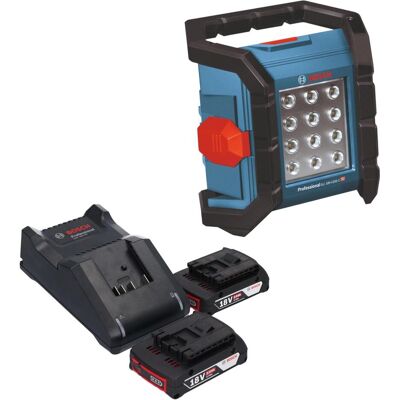 Bosch Professional, Arbeitsleuchte, GLI 18V-1200 C Professional Akku Baustrahler 18 V 1200 lm + 2x Akku 2,0 Ah + Ladegerät (1200 lm) Bosch Professional, Arbeitsleuchte, GLI 18V-1200 C Professional Akku Baustrahler 18 V 1200 lm + 2x Akku 2,0 Ah + Ladegerät (1200 lm)