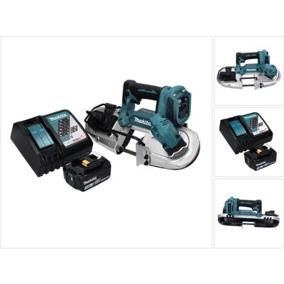 Makita, Dekupiersäge + Bandsäge, DPB 183 RF1 Akku Bandsäge 18 V 66 mm Brushless + 1x Akku 3,0 Ah + Ladegerät (Bandsäge) Makita, Dekupiersäge + Bandsäge, DPB 183 RF1 Akku Bandsäge 18 V 66 mm Brushless + 1x Akku 3,0 Ah + Ladegerät (Bandsäge)