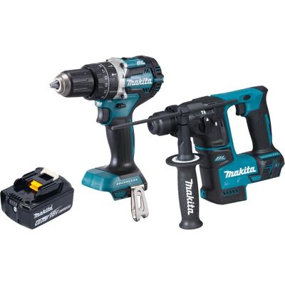 Makita, Bohrmaschine + Akkuschrauber, DLX 2278 G1 Akku Kombo Kit + DHP 484 Schlagbohrschrauber 54 Nm + DHR 171 Bohrhammer 1,2 J + (Bohrhammer, Schlagbohrschrauber) Makita, Bohrmaschine + Akkuschrauber, DLX 2278 G1 Akku Kombo Kit + DHP 484 Schlagbohrschrauber 54 Nm + DHR 171 Bohrhammer 1,2 J + (Bohrhammer, Schlagbohrschrauber)