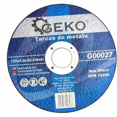 GEKO, Sägeblatt, Metall-Trennscheibe, 125x1,0x22,23mm GEKO, Sägeblatt, Metall-Trennscheibe, 125x1,0x22,23mm
