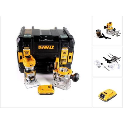 DeWalt Akku-Kombifräse 18V 55mm - Präzision & Doppelfunktion DeWalt Akku-Kombifräse 18V 55mm - Präzision & Doppelfunktion
