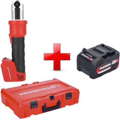 Rothenberger, Presswerkzeug, ROMAX NANO Akku Pressmaschine 18 V 34 kN CAS + 1x Akku 4,0 Ah + Rocase - ohne Rothenberger, Presswerkzeug, ROMAX NANO Akku Pressmaschine 18 V 34 kN CAS + 1x Akku 4,0 Ah + Rocase - ohne