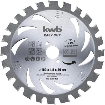 kwb, Sägeblatt, Kreissägeblatt Akku Ø 160 X 20 Z24 kwb, Sägeblatt, Kreissägeblatt Akku Ø 160 X 20 Z24