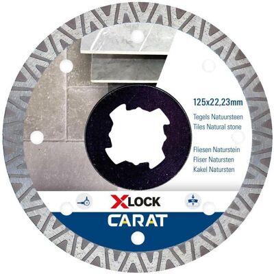 Carat, Sägeblatt, CTXLOCK125 X-LOCK Diamanttrennscheibe Fliesen/Naturstein 125 x 22,23 Carat, Sägeblatt, CTXLOCK125 X-LOCK Diamanttrennscheibe Fliesen/Naturstein 125 x 22,23