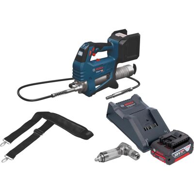 Professional, Kartuschenpistole + Fettpresse, Bosch GFP 18V-10 Akku Fettpresse 18 V 10000 psi + 1x Akku 4,0 Ah + Ladegerät (Fettpresse) Professional, Kartuschenpistole + Fettpresse, Bosch GFP 18V-10 Akku Fettpresse 18 V 10000 psi + 1x Akku 4,0 Ah + Ladegerät (Fettpresse)