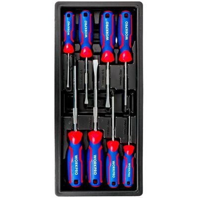 Workpro, Schraubenzieher, Screwdrivers 75/100/150 mm, 8 piece set (Schlitz) Workpro, Schraubenzieher, Screwdrivers 75/100/150 mm, 8 piece set (Schlitz)