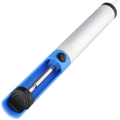 Goobay Entlötpumpe, Lötgerät Zubehör, Blau, Grau Goobay Entlötpumpe, Lötgerät Zubehör, Blau, Grau