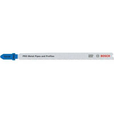 Bosch Professional Zubehör, Sägeblatt, PRO Metal Pipes and Profiles T321AF Stichsägeblatt, 132 mm, 25-tlg. Bosch Professional Zubehör, Sägeblatt, PRO Metal Pipes and Profiles T321AF Stichsägeblatt, 132 mm, 25-tlg.