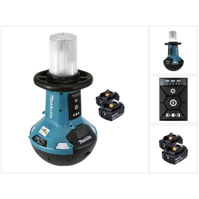 Makita, Arbeitsleuchte, DML 810 F Akku LED Flächenlicht 18 / 36 V ( 2 x 18 V ) 5500 lm IP54 + 2x Akku 3,0 Ah - ohne L (5500 lm) Makita, Arbeitsleuchte, DML 810 F Akku LED Flächenlicht 18 / 36 V ( 2 x 18 V ) 5500 lm IP54 + 2x Akku 3,0 Ah - ohne L (5500 lm)