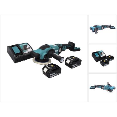 Makita, Schleifmaschine + Poliermaschine, DPO 600 RG Akku Exzenterpolierer 18 V 150 mm XPT Brushless + 2x Akku 6,0 Ah + Ladegerät (Exzenterpolierer) Makita, Schleifmaschine + Poliermaschine, DPO 600 RG Akku Exzenterpolierer 18 V 150 mm XPT Brushless + 2x Akku 6,0 Ah + Ladegerät (Exzenterpolierer)