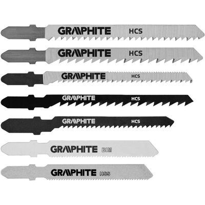 Graphite, Sägeblatt, puzzle blade set 10pcs. 57H755 Graphite, Sägeblatt, puzzle blade set 10pcs. 57H755