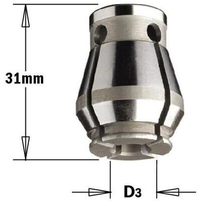 CMT, Zubehör Maschine, 124.064.00 Spannzange 6.36mm CMT, Zubehör Maschine, 124.064.00 Spannzange 6.36mm