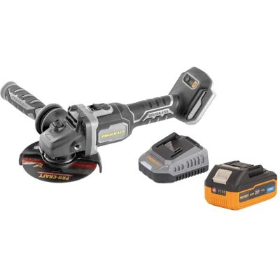 Procraft, Winkelschleifer, Industrial AG125Bbb Akku Winkelschleifer 20 V 125 mm Brushless + 1x Akku 4,0 Ah + Ladegerät (125 mm) Procraft, Winkelschleifer, Industrial AG125Bbb Akku Winkelschleifer 20 V 125 mm Brushless + 1x Akku 4,0 Ah + Ladegerät (125 mm)