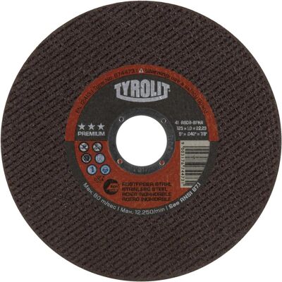 Tyrolit, Sägeblatt, Trennscheibe 115x1,0x22,2mm Premium Extrem Inox geradeTyr. (Pack mit 25 St) Tyrolit, Sägeblatt, Trennscheibe 115x1,0x22,2mm Premium Extrem Inox geradeTyr. (Pack mit 25 St)