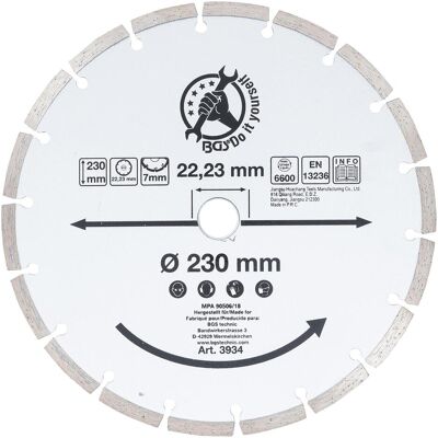 BGS, Sägeblatt, Segment-Trennscheibe Ø 230 mm BGS, Sägeblatt, Segment-Trennscheibe Ø 230 mm